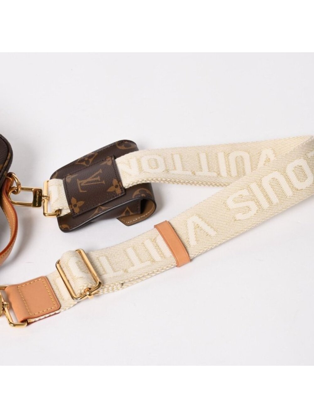Louis Vuitton Monogram Utility Crossbody Shoulder Bag Brown Gold - Picture 5 of 16
